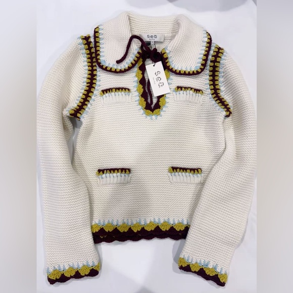 NWT $425 Sea NY Evan Knit Sweater - Picture 7 of 8